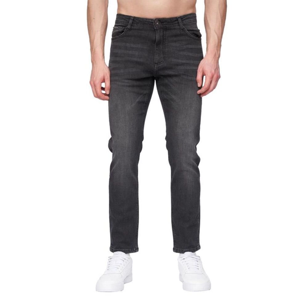 Henleys Mens Craze Comfort Straight Jeans / Charcoal